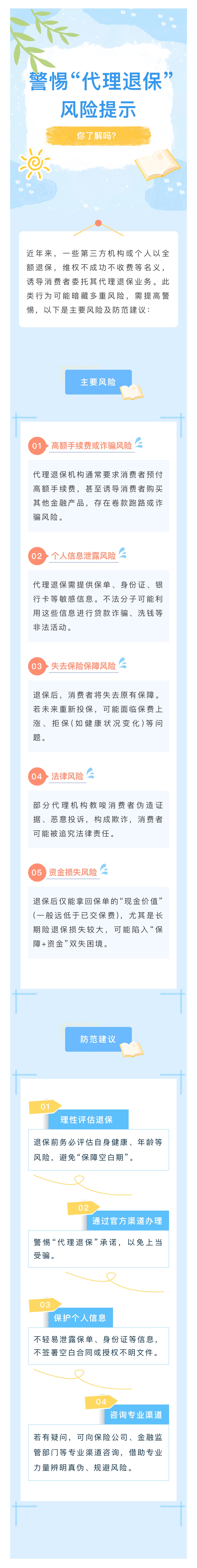 警惕“代理退?！憋L險提示你了解嗎？