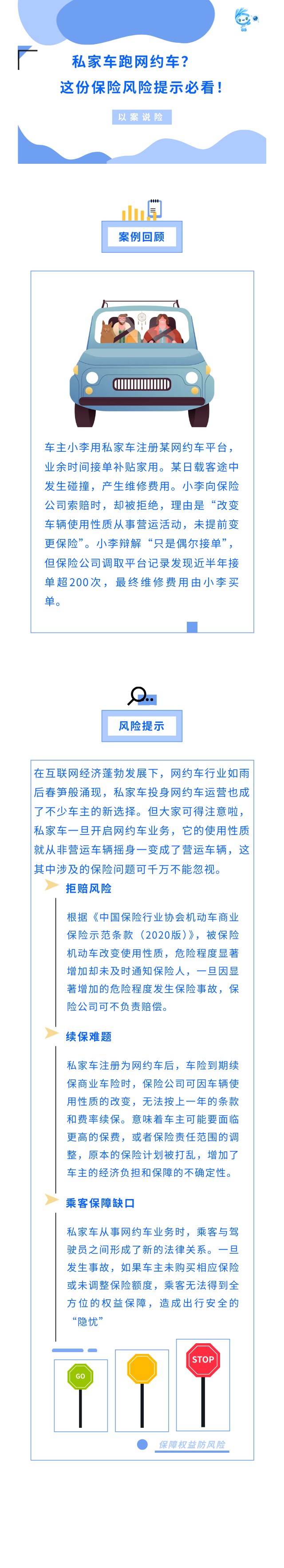 私家車跑網(wǎng)約車 這份保險風險提示必看